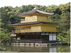 [ gold temple (kinkaku-ji) in kyoto ]
