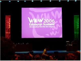 [ WWW2006 opening ceremony at pentland plenary room at EICC ]