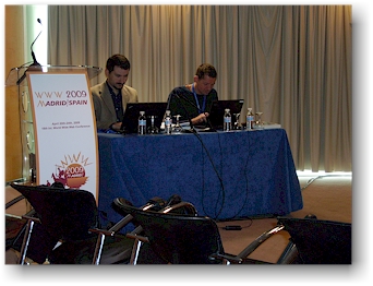 cesare pautasso and erik wilde presenting "from SOA to REST - designing and implementing RESTful services"