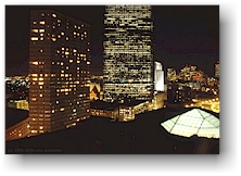 [ view from our hotel room at night ]