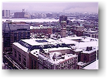 [ view from our hotel room after the snow storm ]