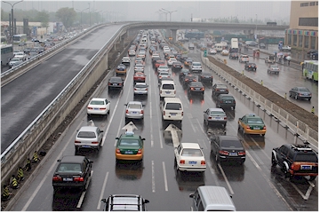 heavy traffic in beijing